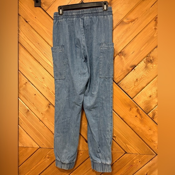 Indigo Rein Jean Style Jogger Cargo Pants Medium Cotton - Picture 4 of 4